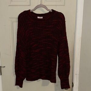 Parker Burgundy Knit Sweater